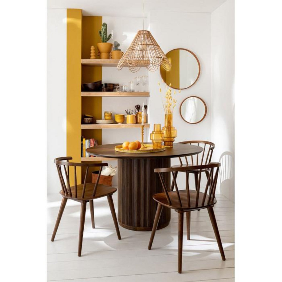 Paris Prix Table de Repas Design en Bois  Vincent  120cm Marron