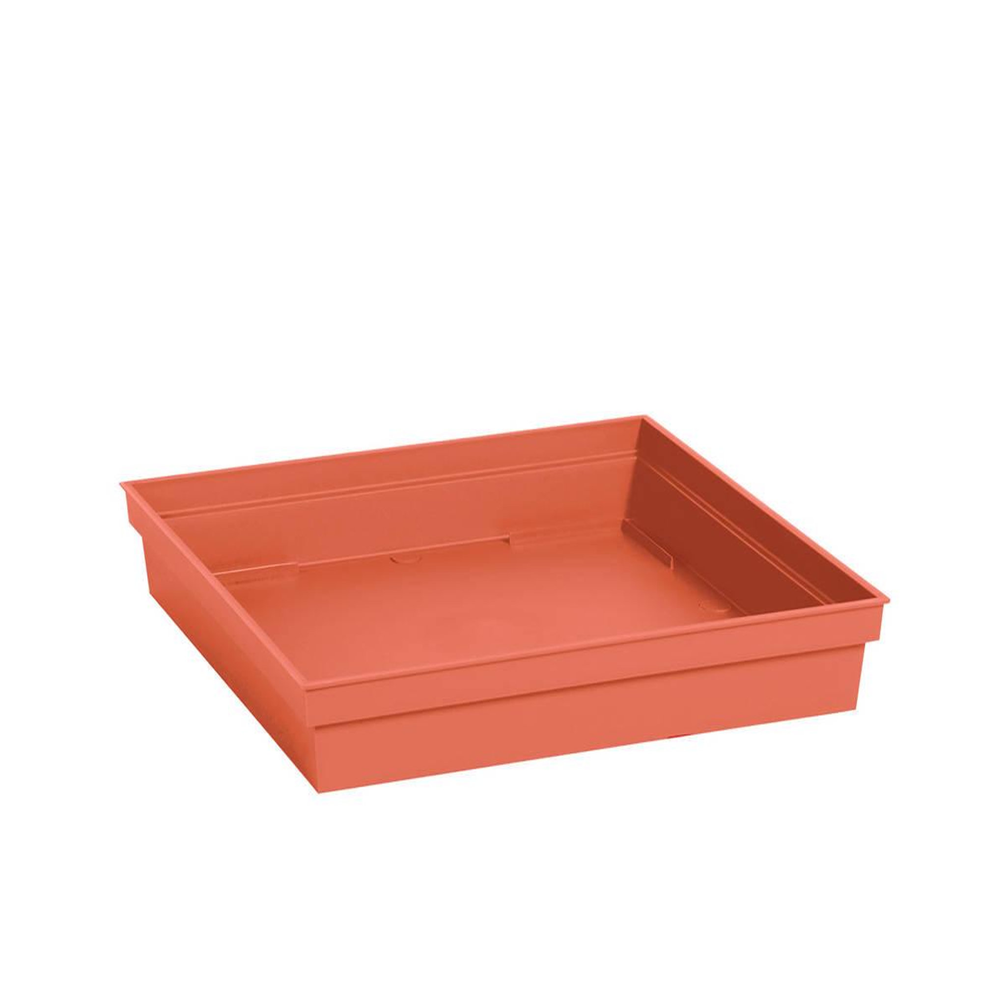 Eda Soucoupe toscane carrée 32 cm - orange terre battue - eda
