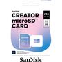 Voir la diapositive 2 : SANDISK Carte Micro SD 256Go Creator