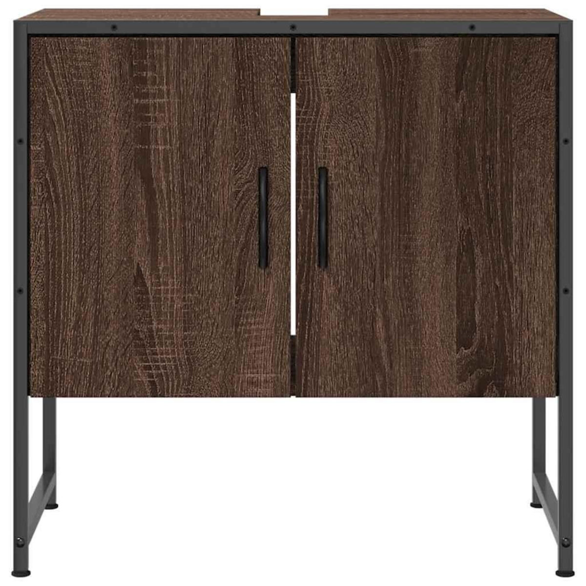 VIDAXL Armoire lavabo de salle de bain chene marron 60x33x60 cm