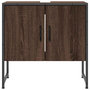 Voir la diapositive 5 : VIDAXL Armoire lavabo de salle de bain chene marron 60x33x60 cm
