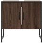 Voir la diapositive 5 : VIDAXL Armoire lavabo de salle de bain chene marron 60x33x60 cm