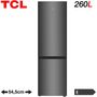 Voir la diapositive 5 : TCL Réfrigérateur combiné RF260BSEO