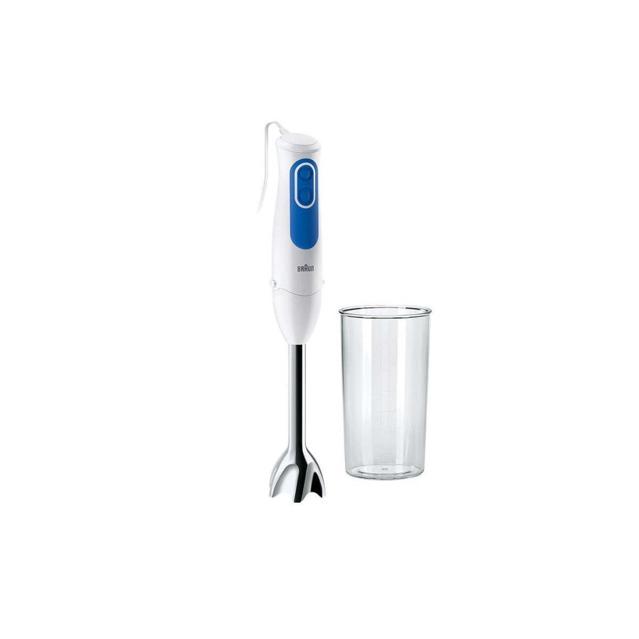 Voir la diapositive 2 : BRAUN BRAUN MQ3000WH Mixeur plongeant Smoothie Plus - Blanc et Bleu