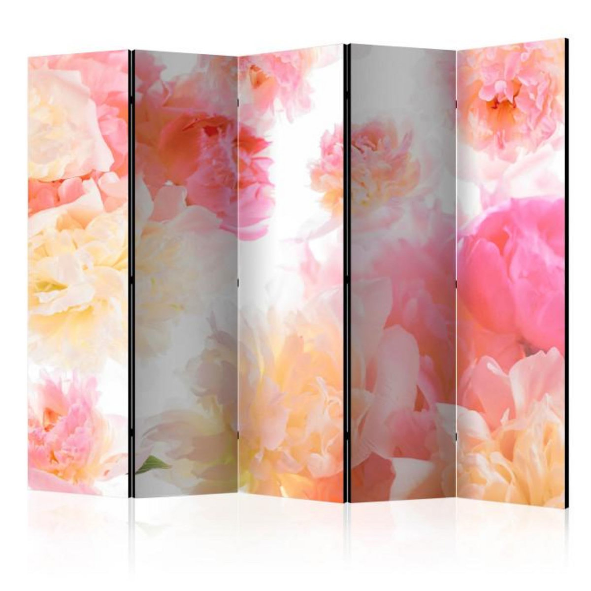 Paris Prix Paravent 5 Volets  Pastel Peonies  172x225cm