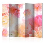 Paris Prix Paravent 5 Volets  Pastel Peonies  172x225cm