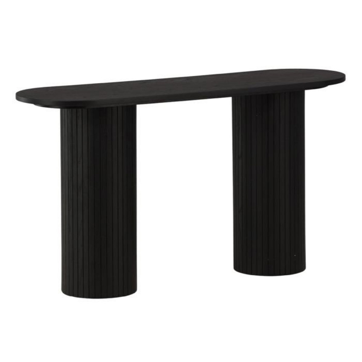 Paris Prix Console Design Nervuré  Bianca  130cm Noir