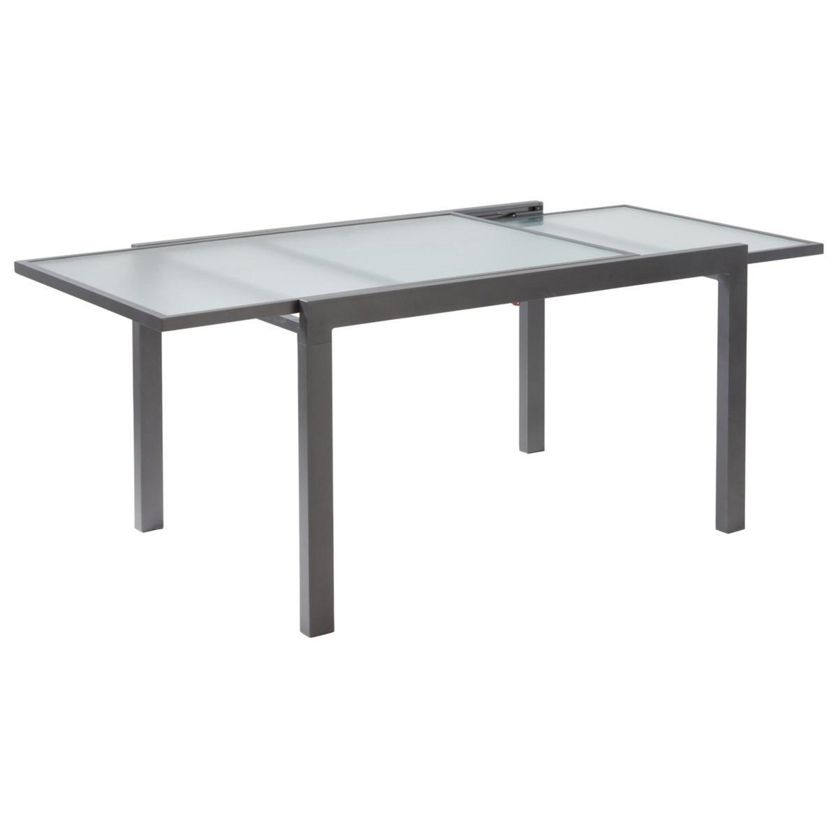 GARDENSTAR Salon de jardin 6 personnes gris CUBE