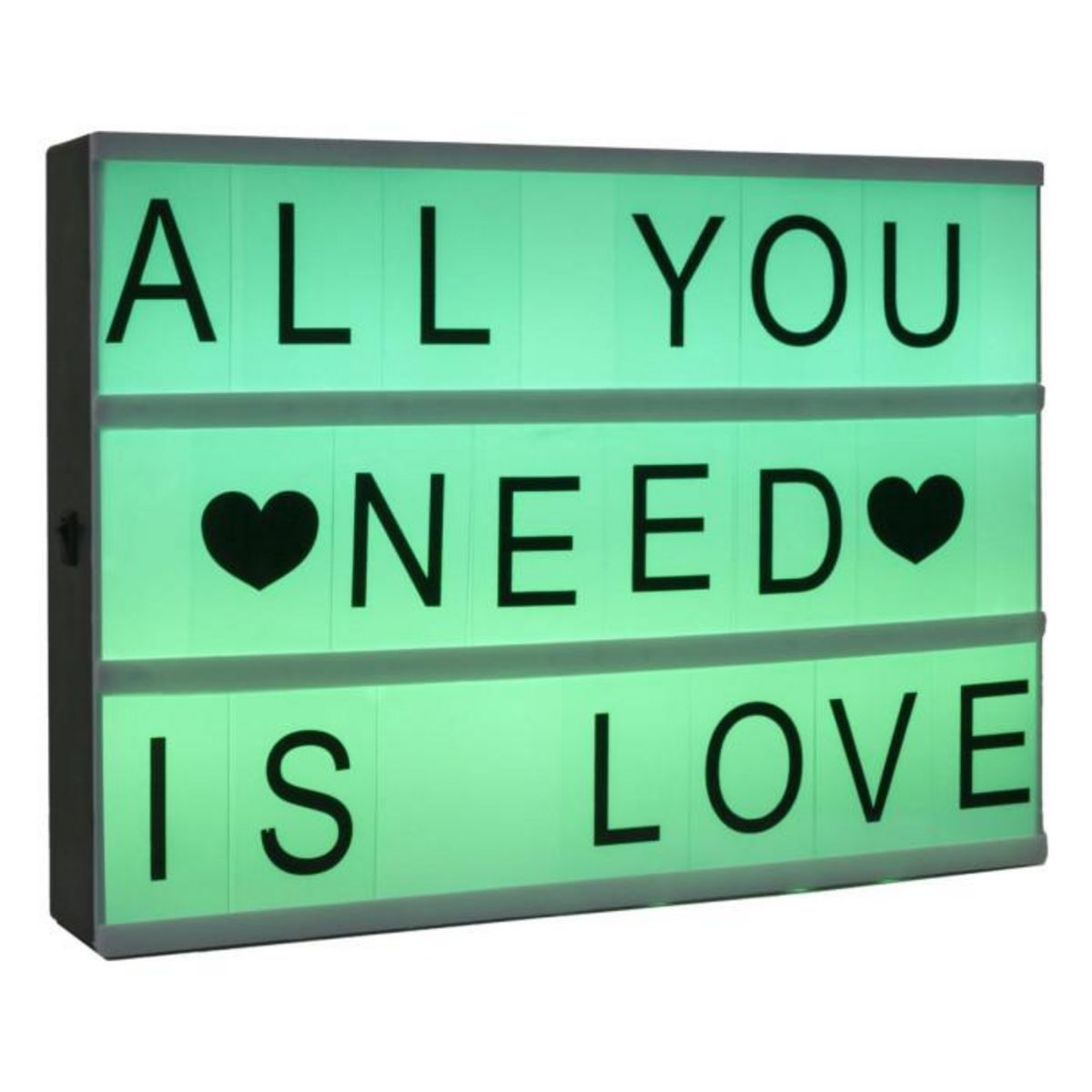 ATMOSPHERA Boîte à Message Lumineuse Multicolore  Cinéma  30cm Noir