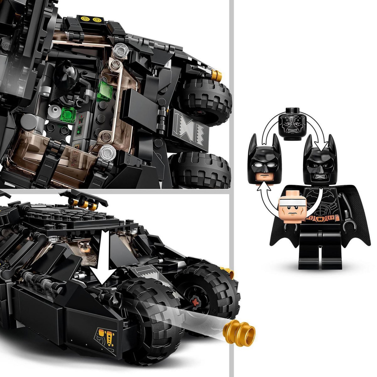 LEGO LEGO DC Batman 76239 La Batmobile Tumbler : La Confrontation avec l&rsquo;Épouvantail, Jouet Voiture