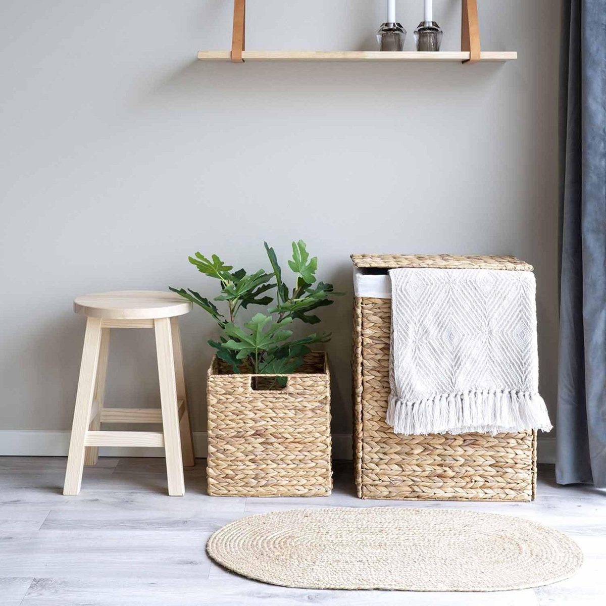 HOUSE NORDIC Tapis ovale en jute naturel 50 x 80 cm