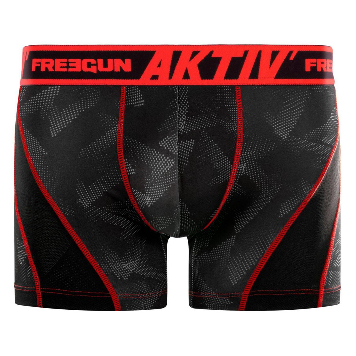 FREEGUN Lot de 4 Boxers homme Aktiv Sport surpiqûres colorées
