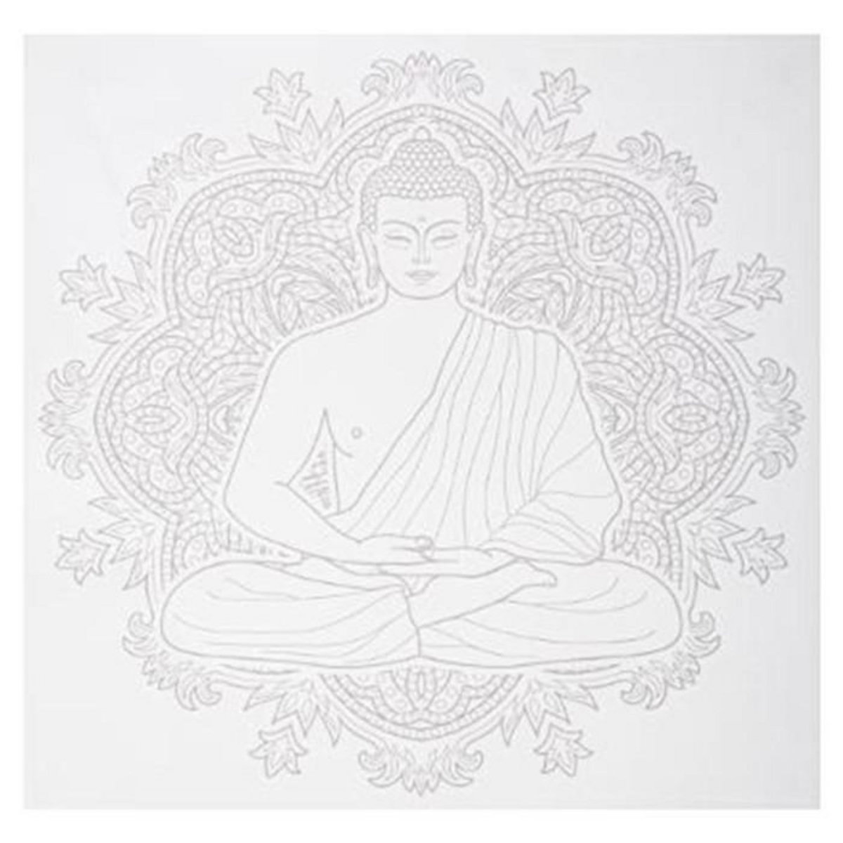 Stick'n Look Sticker Déco  Bouddha  40x40cm Gris