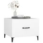 Voir la diapositive 4 : VIDAXL Table basse avec pieds en metal Blanc 50x50x40 cm