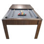 Voir la diapositive 1 : PLAY4FUN Billard Américain AMBIANCE 7Ft - 226,5 x 126,5 x 80 cm avec accessoires et plateau dînatoire - Couleur Chêne