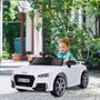 Voir la diapositive 2 : HOMCOM Véhicule électrique enfant TT RS 12 V 35 W V. max. 3 Km/h télécommande effets sonores + lumineux blanc