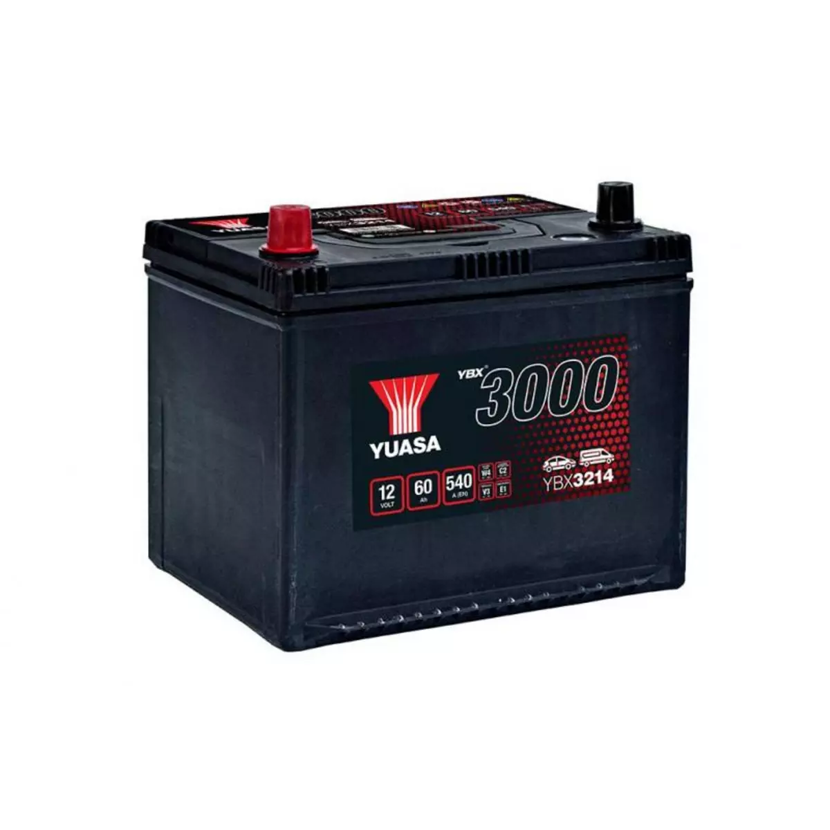 YUASA Batterie Yuasa SMF YBX3214 12V 60ah 540A D23G