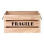 Voir la diapositive 2 : Paris Prix Lot de 2 Cagettes Déco  Fragile  54cm Naturel