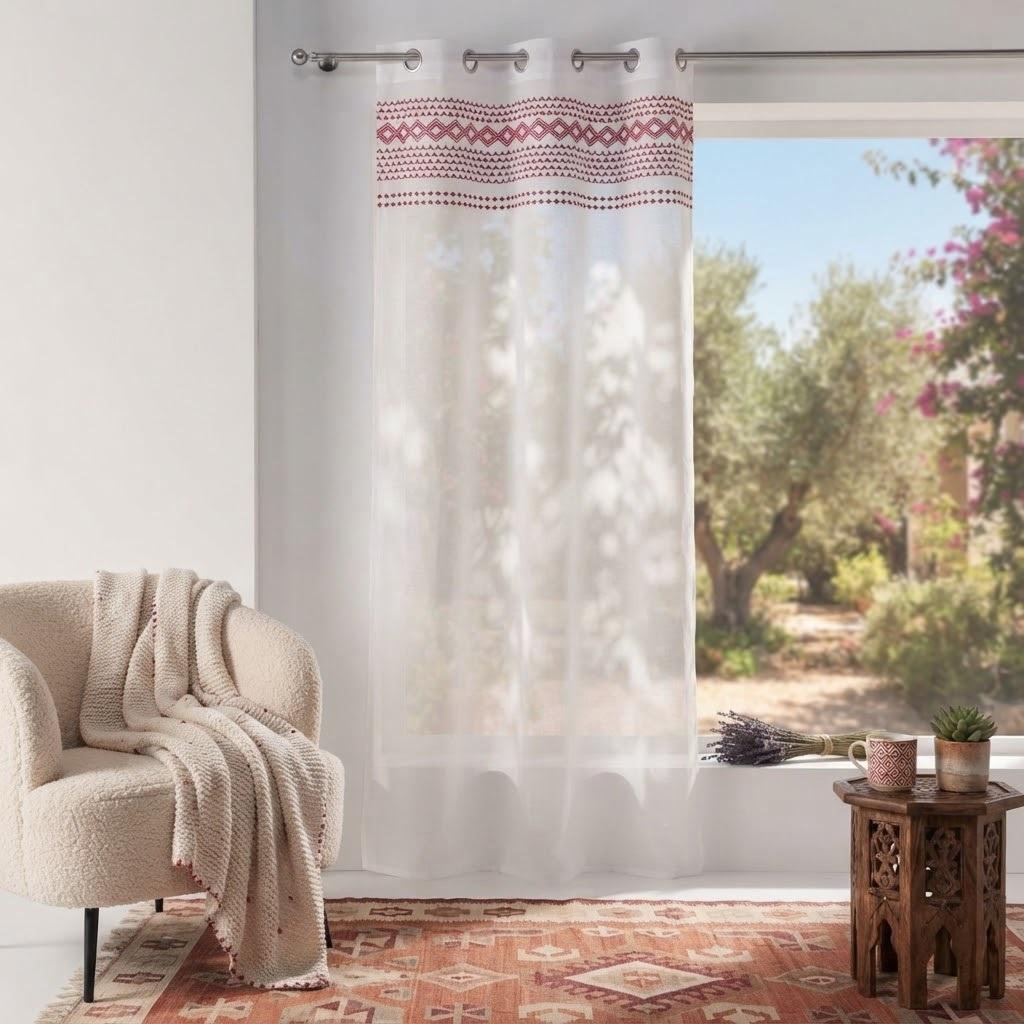 Voir la diapositive 5 : Eden Voilage a oeillets valy design et moderne