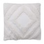 Voir la diapositive 2 : TODAY Coussin déco tufté en coton  CRAIE