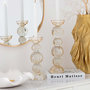 Voir la diapositive 5 : Paris Prix Chandelier Design en Verre  Davis  34cm Champagne