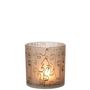 Voir la diapositive 2 : Paris Prix Photophore en Verre  Happy Faces  15cm Beige