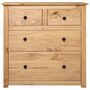 Voir la diapositive 3 : VIDAXL Buffet 80x40x83 cm Pin Gamme Panama