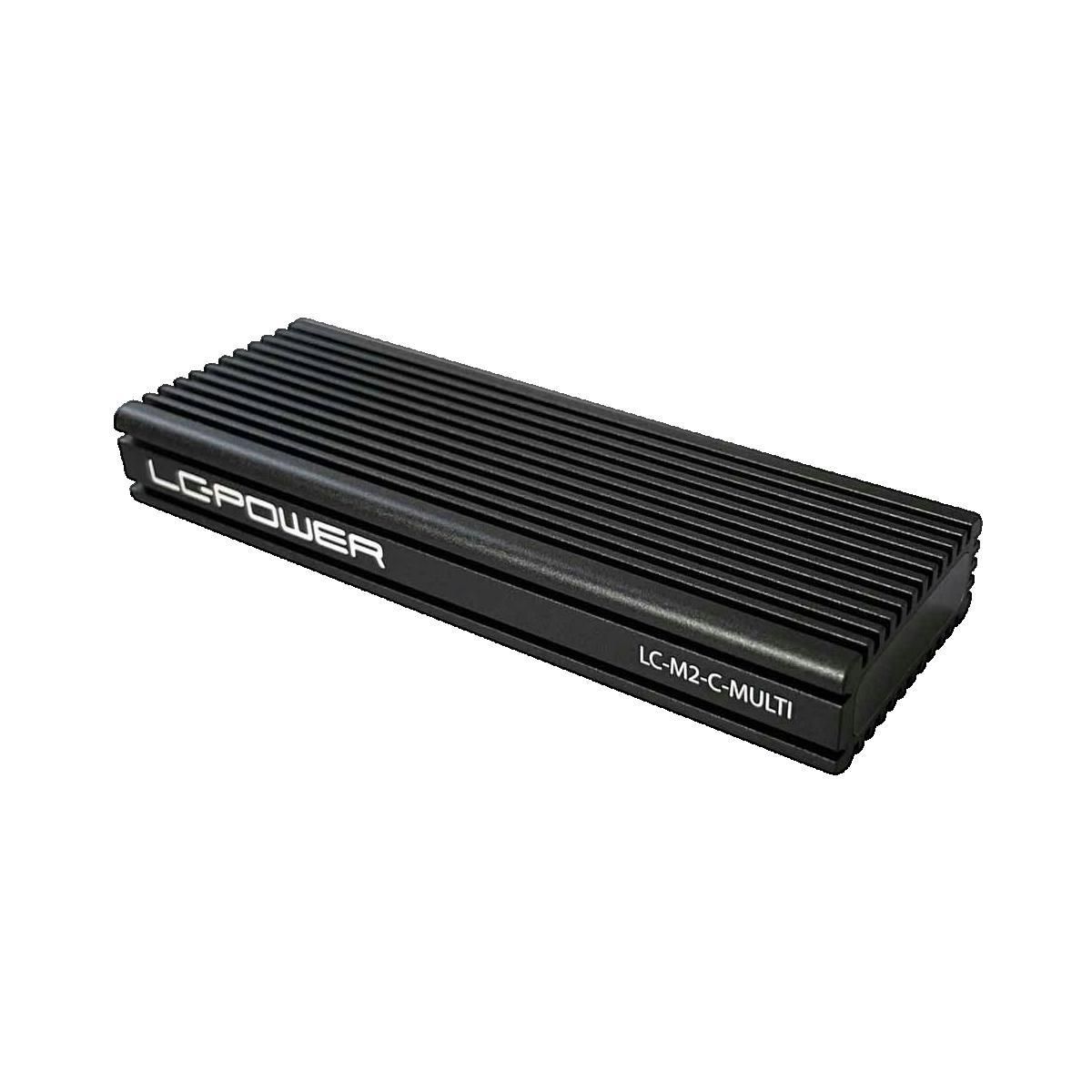 LC Power Boîtier externe LC-Power LC-M2-C-MULTI pour SSD M.2 USB 3.2 Gen 2