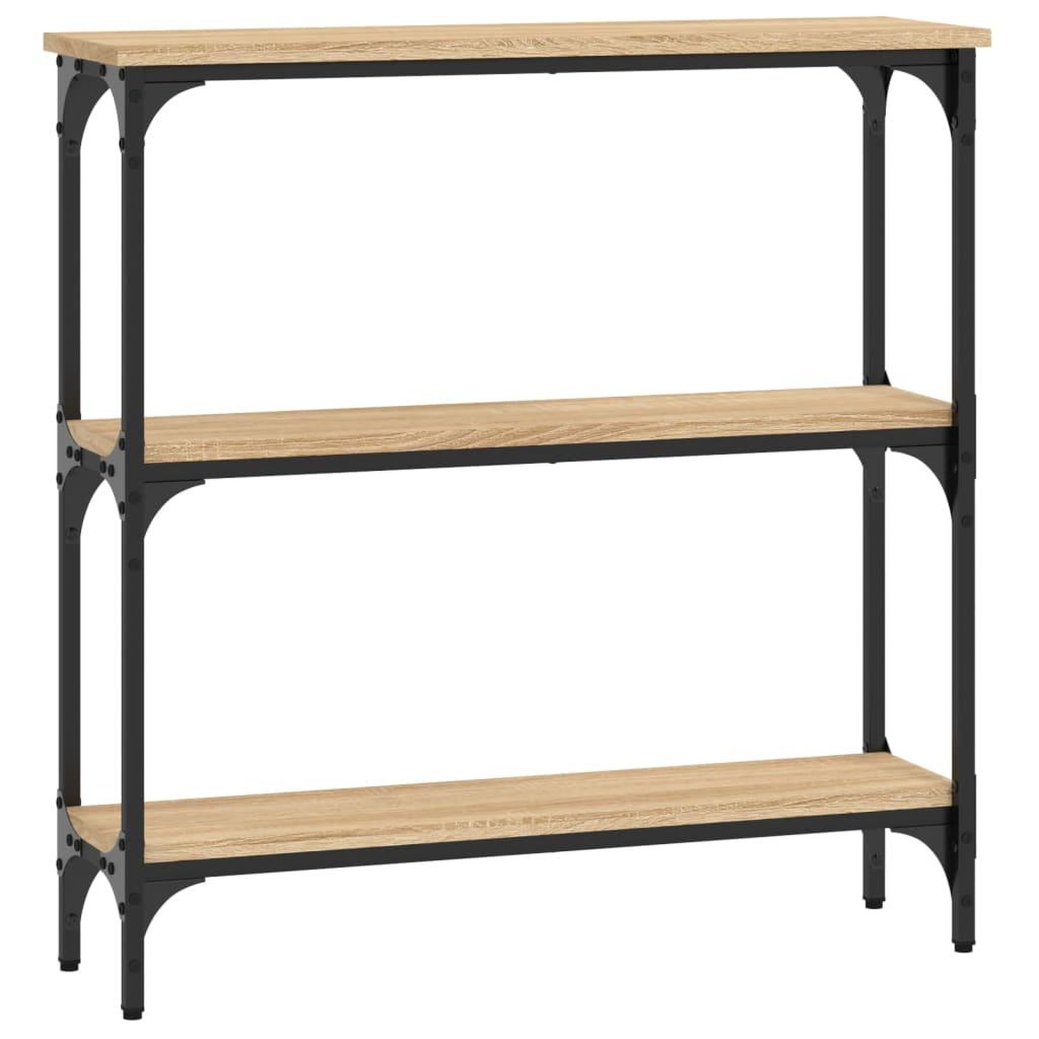 Voir la diapositive 2 : VIDAXL Table console chene sonoma 75x22,5x75 cm bois d'ingenierie