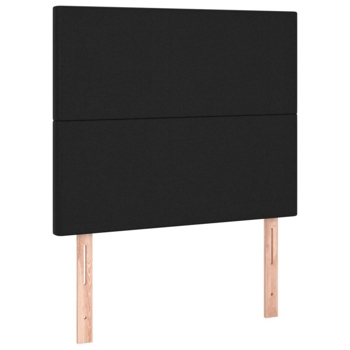 VIDAXL Tetes de lit 2 pcs Noir 80x5x78/88 cm Similicuir
