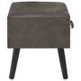 Voir la diapositive 5 : VIDAXL Table de chevet Gris 40x35x40 cm Velours
