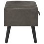 Voir la diapositive 5 : VIDAXL Table de chevet Gris 40x35x40 cm Velours