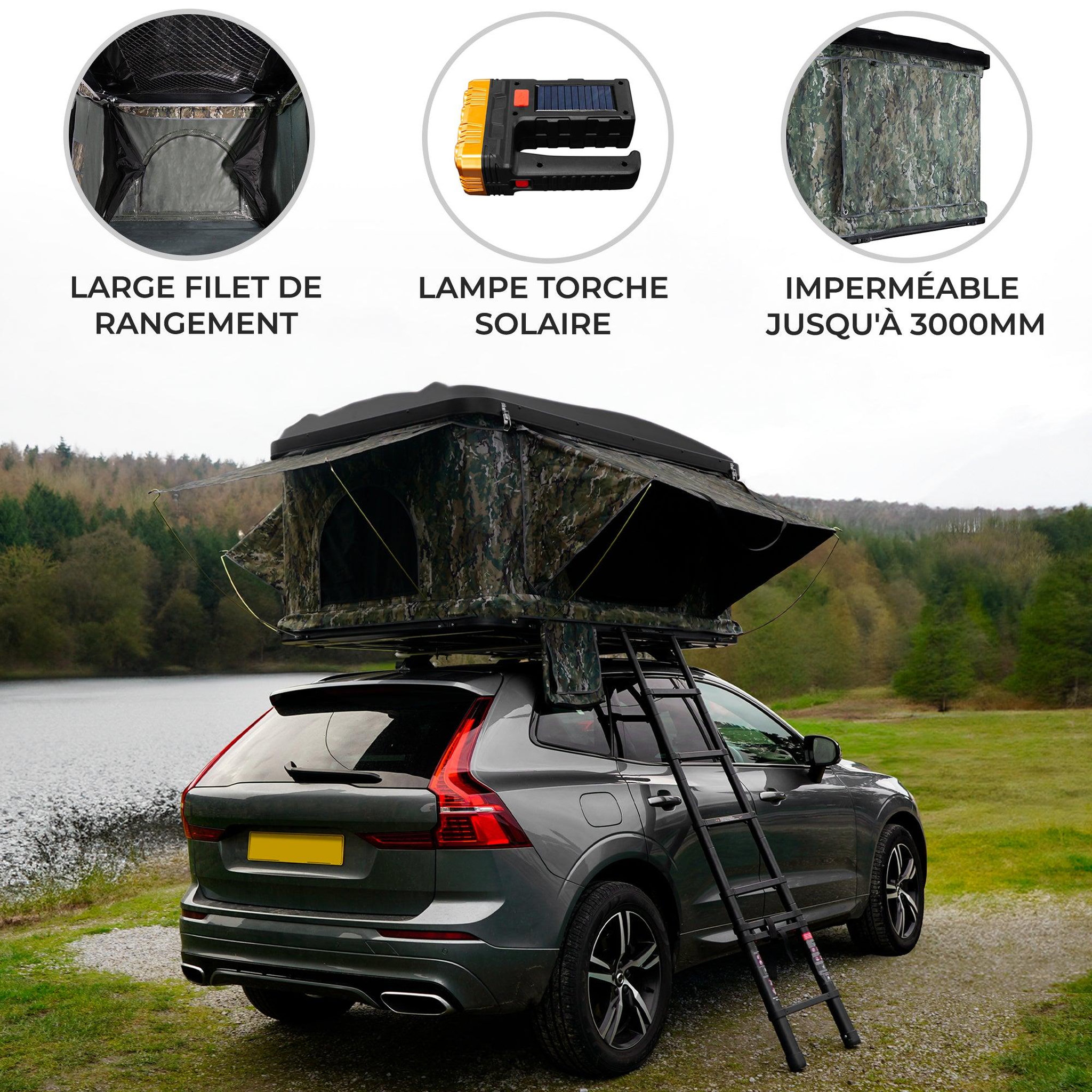 Voir la diapositive 2 : Monster Tente de Toit pour Voiture