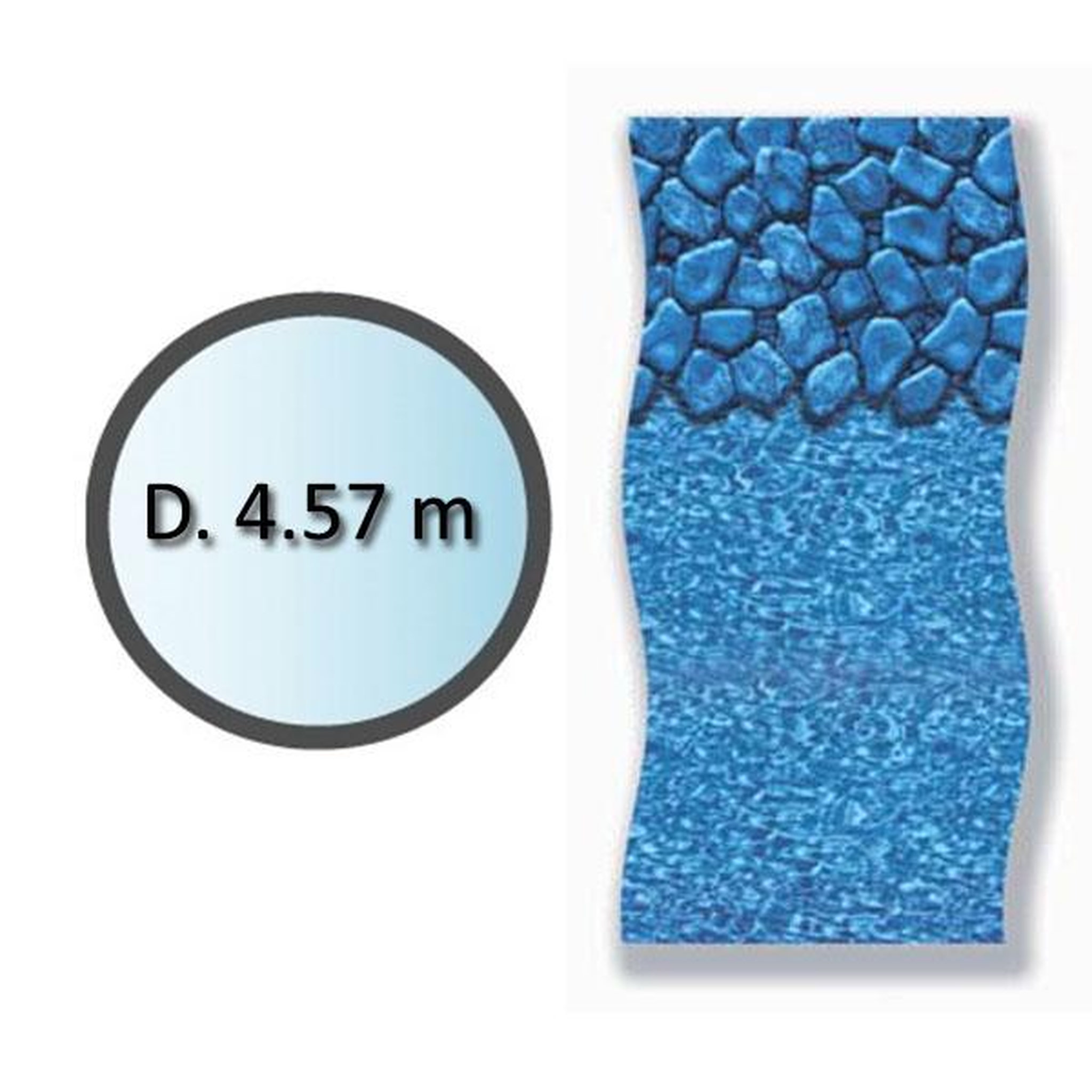 Swimline Liner boulder forme ronde d.4.57m pour piscine hors sol - li1548sbo