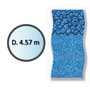 Voir la diapositive 1 : Swimline Liner boulder forme ronde d.4.57m pour piscine hors sol - li1548sbo