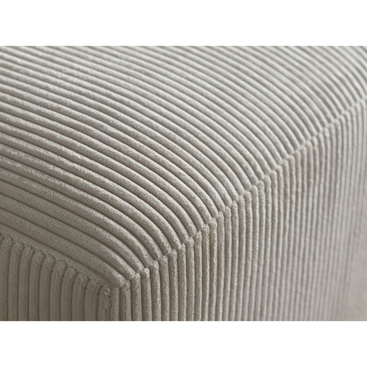 LISA DESIGN Livy - canapé droit convertible - avec coffre - en velours côtelé - 3 places