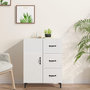Voir la diapositive 1 : VIDAXL Buffet Blanc brillant 69,5x34x90 cm Bois d'ingenierie