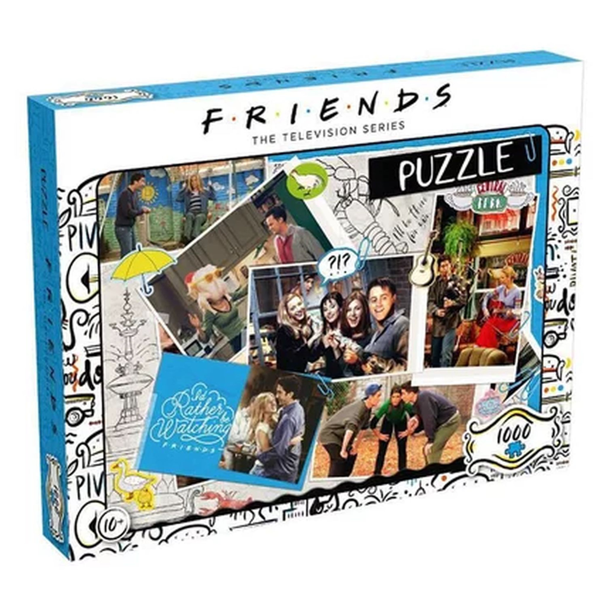 Voir la diapositive 1 :  WINNING MOVES Puzzle 1000 pièces Friends Scarpbook 