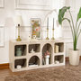 Voir la diapositive 3 : Habitat et Jardin Buffet en bois  Ferlis  - 160 x 40 x 51 cm - Travertin