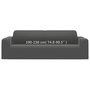 Voir la diapositive 6 : VIDAXL Housse extensible de canape 2places Anthracite Jersey polyester