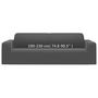 Voir la diapositive 6 : VIDAXL Housse extensible de canape 2places Anthracite Jersey polyester