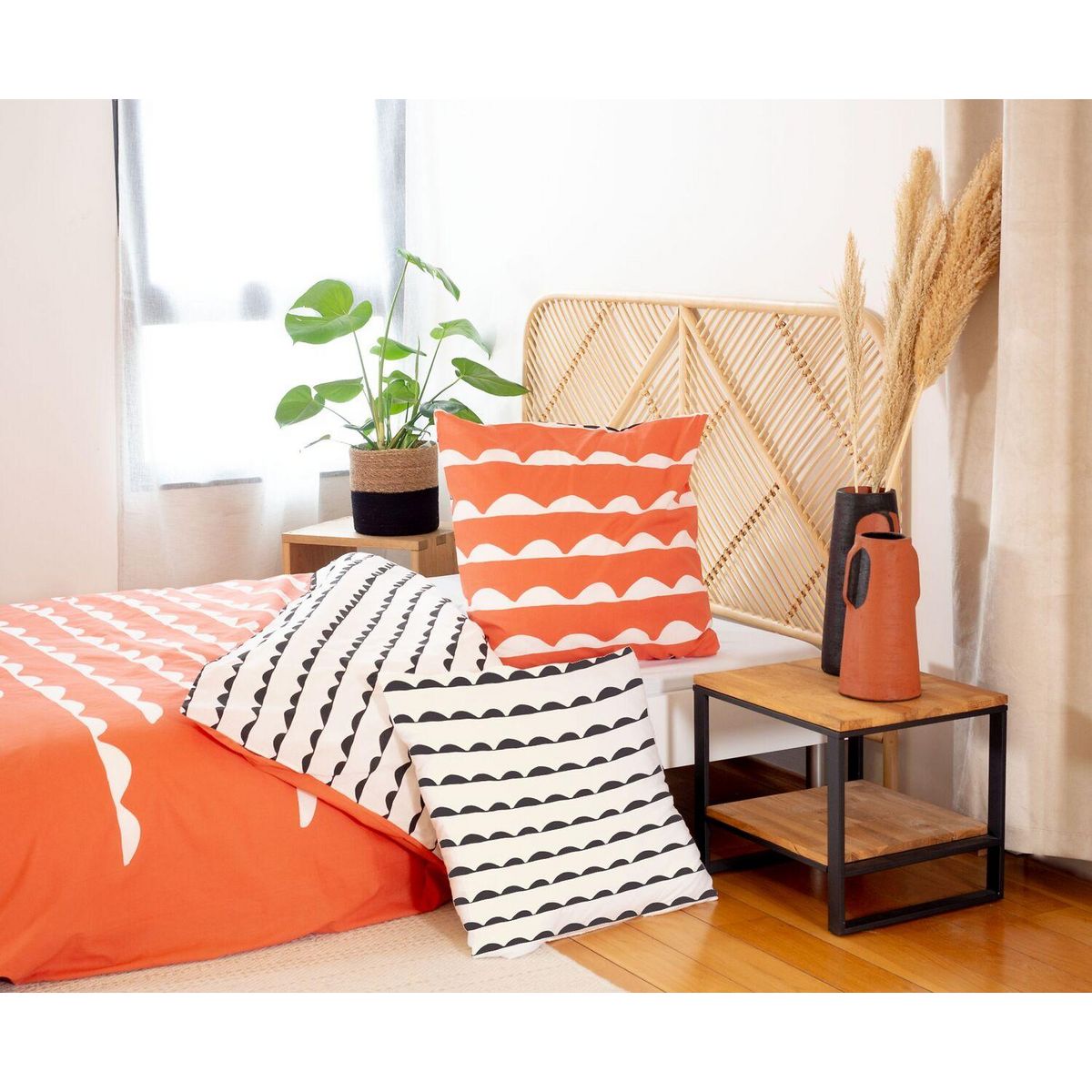 Home collection Parure housse de couette coton bio 57fils/cm-dobe