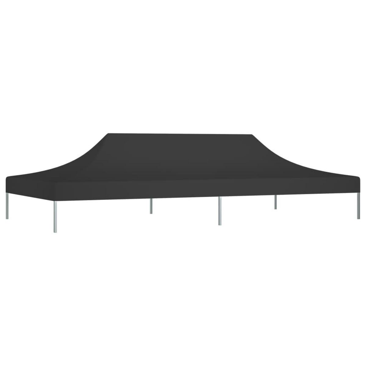 VIDAXL Toit de tente de reception 6x3 m Noir 270 g/m^2