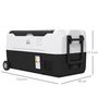 Voir la diapositive 3 : HOMCOM Glacière électrique portable 30,5L pour voiture - congélateur réfrigérateur 2 zones - LED - noir blanc