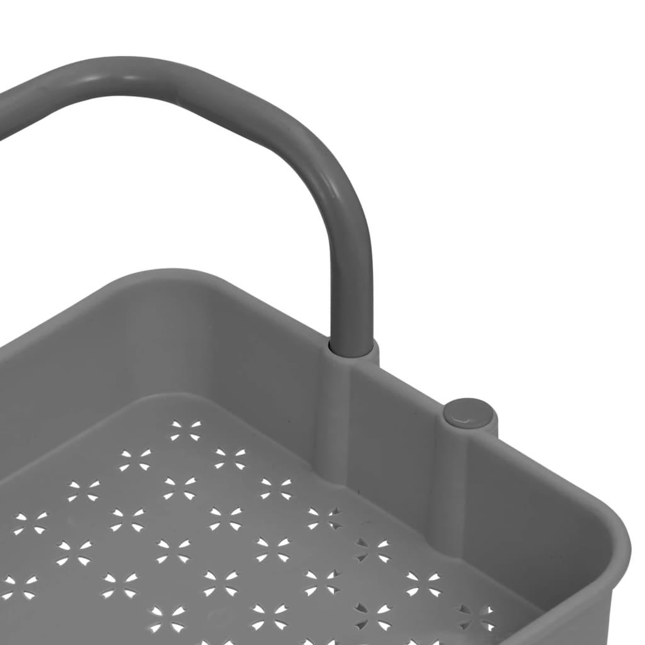 Voir la diapositive 5 : VIDAXL Chariot de cuisine 3 niveaux Gris 42x35x85 cm Fer et ABS