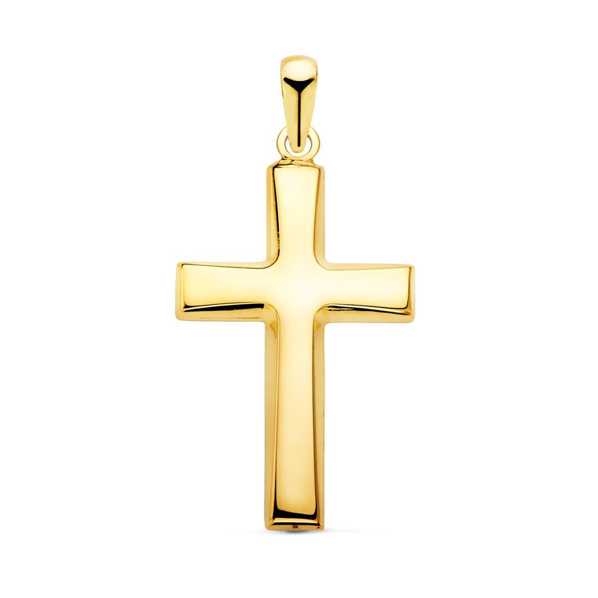 L'ATELIER D'AZUR Pendentif - Médaille Croix Or 18 Carats 750 Jaune - Chaines Offertes