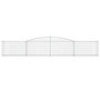 Voir la diapositive 4 : VIDAXL Paniers a gabions arques 2 pcs 400x30x60/80 cm Fer galvanise