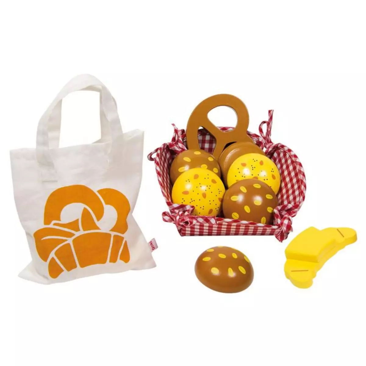 Goki GOKI Breakfast Basket/picnic set with wooden Bread