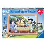 RAVENSBURGER Puzzles 2x24 p - c est parti avec bluey !