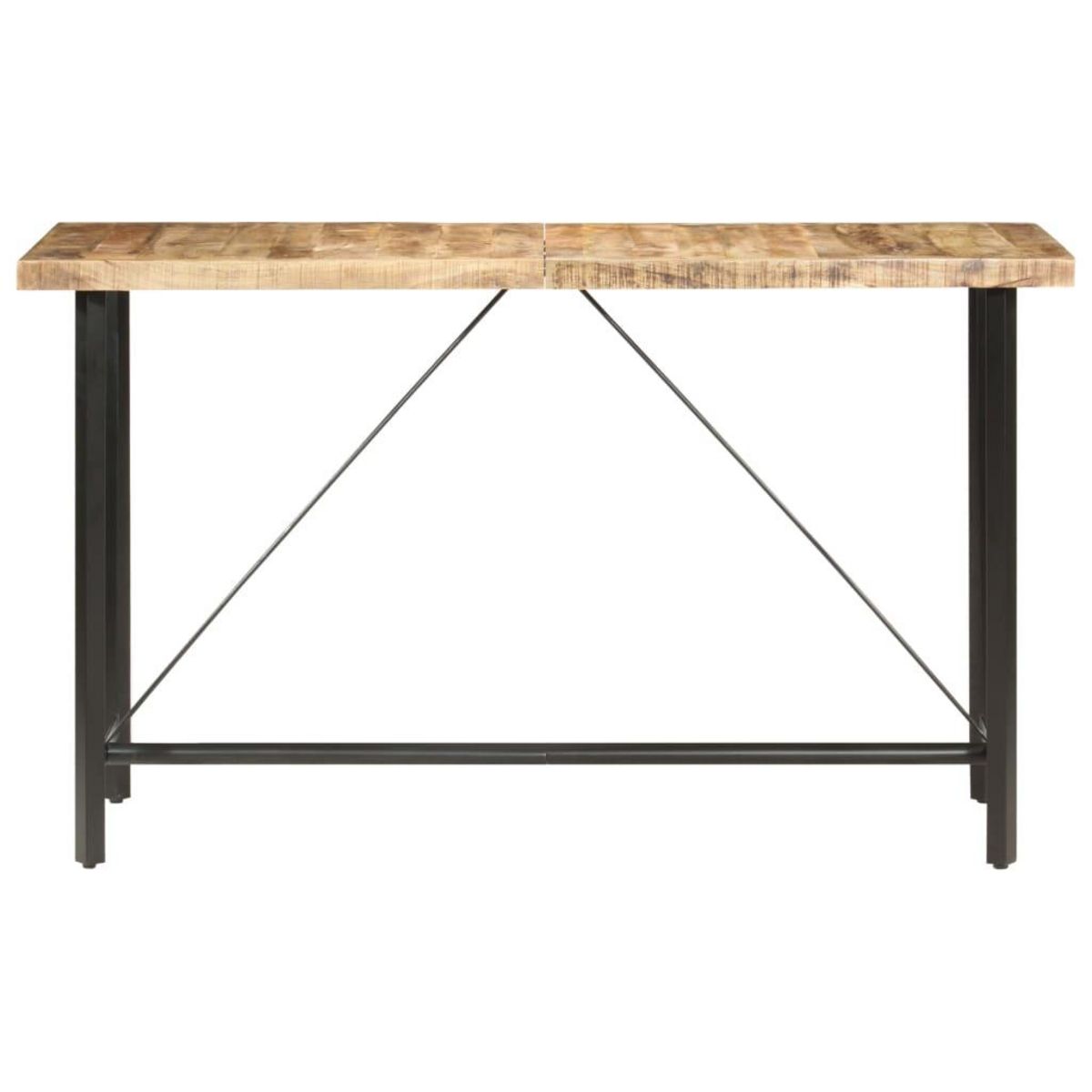 VIDAXL Table de bar 180x70x107 cm Bois de manguier brut